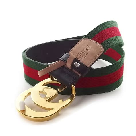 green stripe gucci belt gold buckle|real gucci belt buckle.